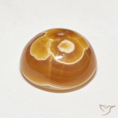 Ágata Multicolor natural de 16.88 ct, Redondo, Opaco