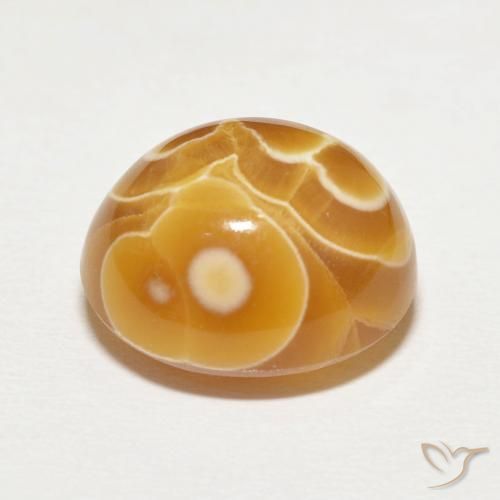 Ágata Multicolor natural de 14.32 ct, Ovalada, Opaco