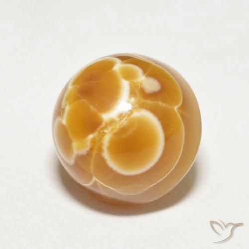 Ágata Multicolor natural de 12.87 ct, Redondo, Opaco