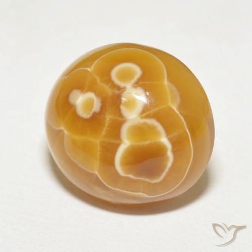 Ágata Multicolor natural de 12.81 ct, Ovalada, Opaco