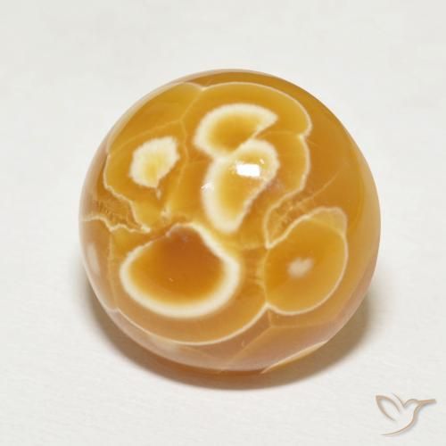 Ágata Multicolor natural de 18.21 ct, Redondo, Opaco
