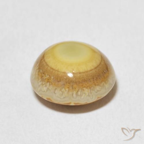 Ágata Multicolor natural de 4.88 ct, Redondo, Opaco