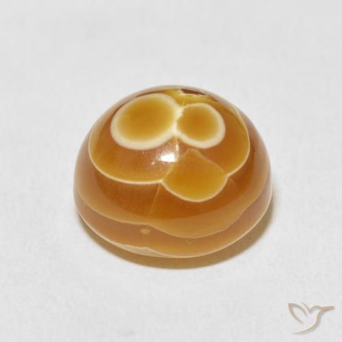 Ágata Multicolor natural de 12.96 ct, Redondo, Opaco