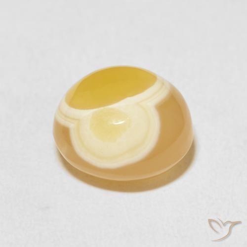 Ágata Multicolor natural de 8.38 ct, Redondo, Opaco