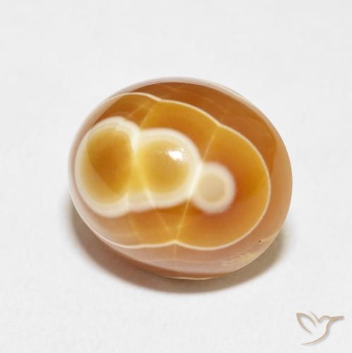 Ágata Multicolor natural de 13.40 ct, Ovalada, Opaco