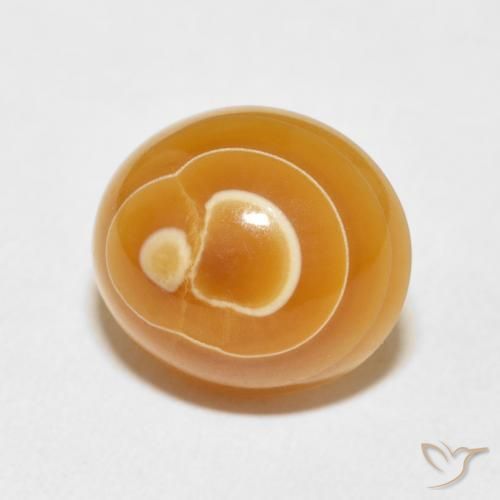 Ágata Multicolor natural de 8.93 ct, Ovalada, Opaco