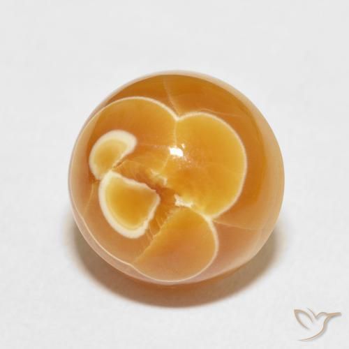 Ágata Multicolor natural de 12.69 ct, Redondo, Opaco