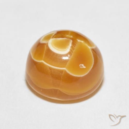 Ágata Multicolor natural de 12.69 ct, Redondo, Opaco