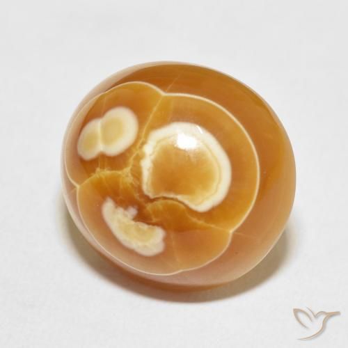 Ágata Multicolor natural de 19.53 ct, Ovalada, Opaco