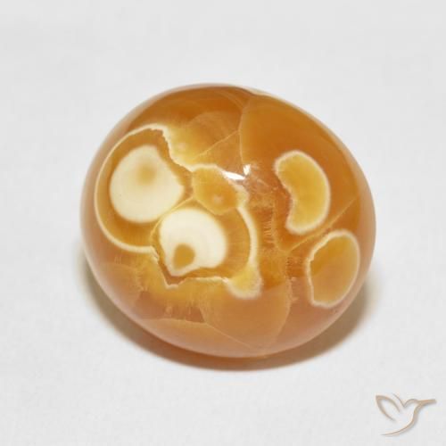 Ágata Multicolor natural de 17.46 ct, Ovalada, Opaco