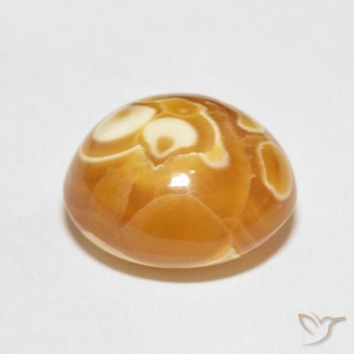 Ágata Multicolor natural de 17.46 ct, Ovalada, Opaco