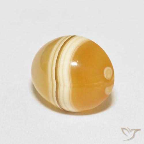 Ágata Multicolor natural de 7.95 ct, Ovalada, Opaco