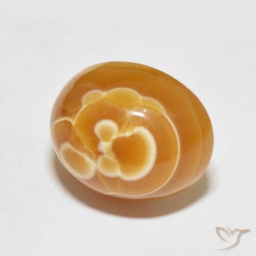 Ágata Multicolor natural de 17.47 ct, Ovalada, Opaco