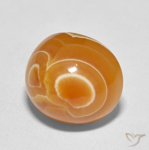 Ágata Multicolor natural de 11.90 ct, Ovalada, Opaco