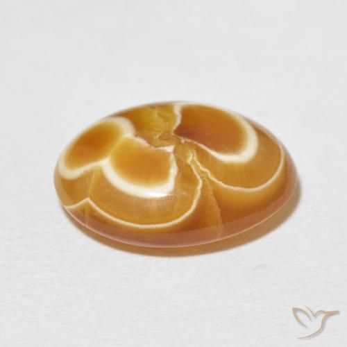 Ágata Multicolor natural de 11.32 ct, Ovalada, Opaco