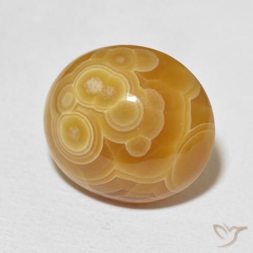 Ágata Multicolor natural de 18.54 ct, Ovalada, Opaco