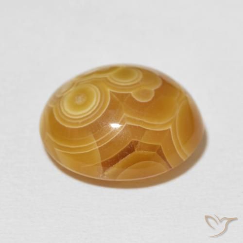 Ágata Multicolor natural de 18.54 ct, Ovalada, Opaco