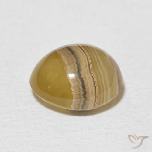 Ágata Multicolor natural de 3.53 ct, Ovalada, Opaco