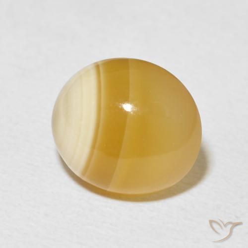 Ágata Multicolor natural de 6.83 ct, Ovalada, Opaco