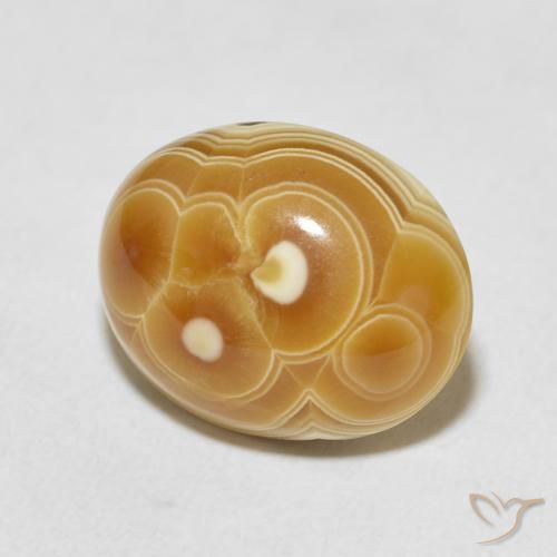 Ágata Multicolor natural de 12.06 ct, Ovalada, Opaco