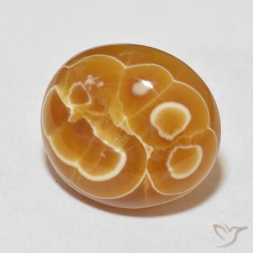 Ágata Multicolor natural de 21.45 ct, Ovalada, Opaco