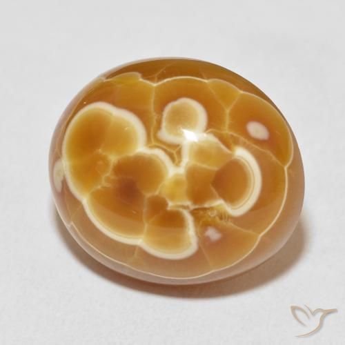 Ágata Multicolor natural de 29.77 ct, Ovalada, Opaco