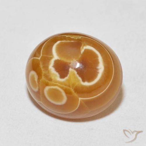 Ágata Multicolor natural de 16.56 ct, Ovalada, Opaco