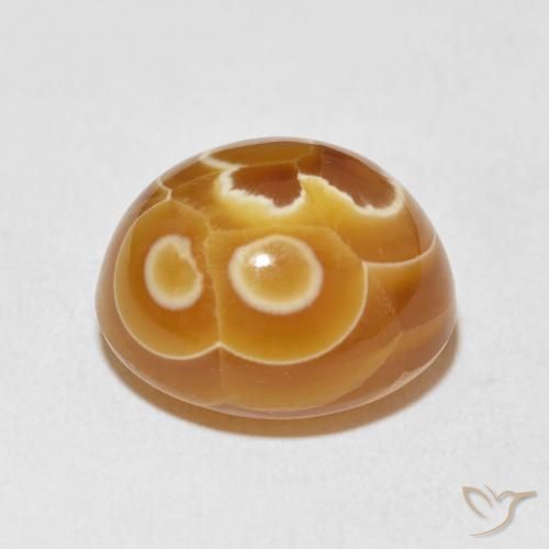 Ágata Multicolor natural de 16.56 ct, Ovalada, Opaco