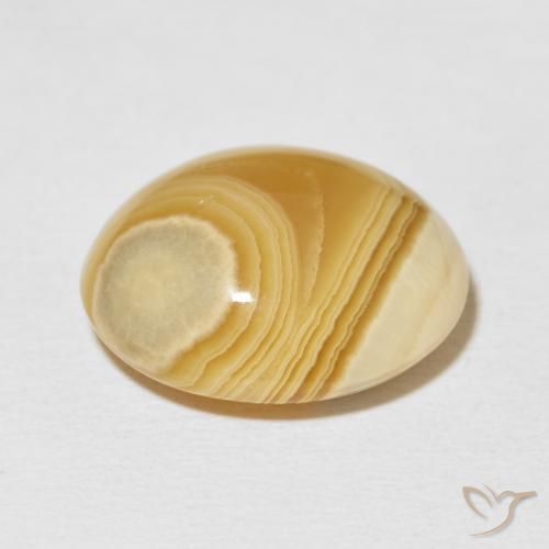 Ágata Multicolor natural de 15.45 ct, Ovalada, Opaco