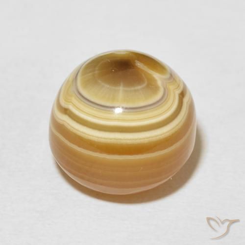 Ágata Multicolor natural de 16.93 ct, Redondo, Opaco