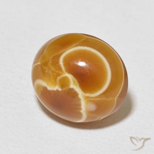 Ágata Multicolor natural de 8.24 ct, Ovalada, Opaco