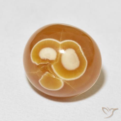 Ágata Multicolor natural de 15.04 ct, Ovalada, Opaco