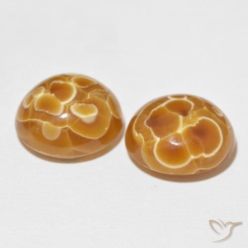 Gemas de Ágata Multicolor natural de 34.60 ct, Ovalada, Opaco