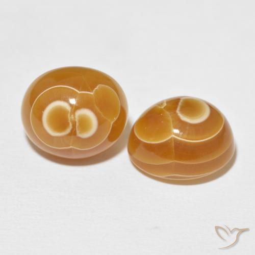 Gemas de Ágata Multicolor natural de 21.51 ct, Ovalada, Opaco