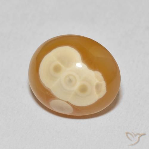 Ágata Multicolor natural de 13.67 ct, Ovalada, Opaco