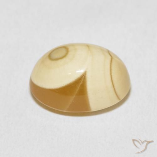 Ágata Multicolor natural de 10.02 ct, Ovalada, Opaco