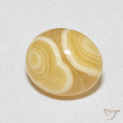 Ágata Multicolor natural de 6.36 ct, Ovalada, Opaco