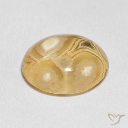Ágata Multicolor natural de 18.32 ct, Ovalada, Opaco