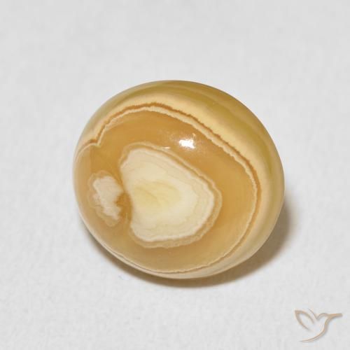 Ágata Multicolor natural de 6.25 ct, Ovalada, Opaco