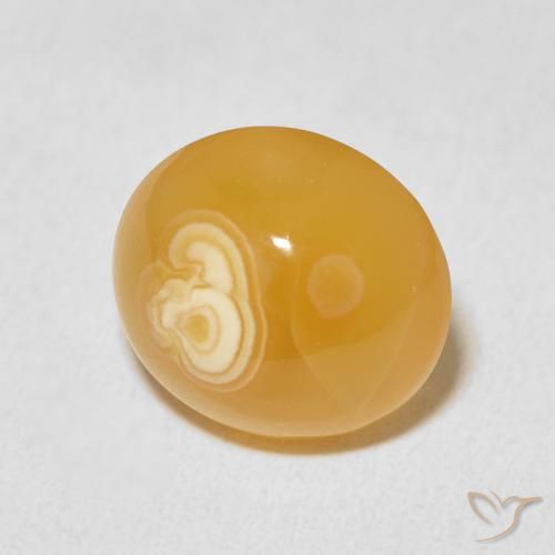 Ágata Multicolor natural de 9.48 ct, Ovalada, Opaco