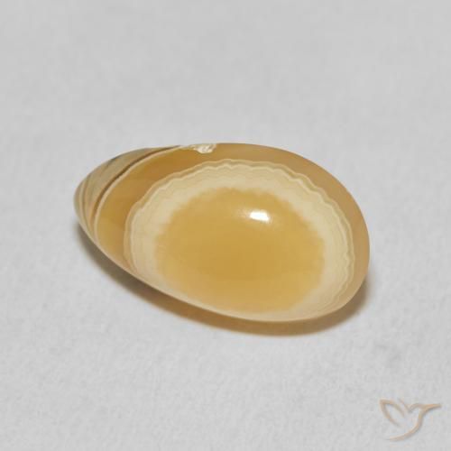 Ágata Multicolor natural de 11.05 ct, En forma de pera, Opaco