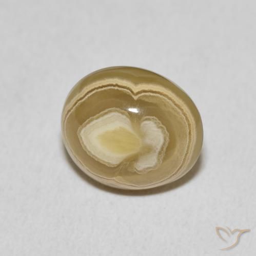 Ágata Multicolor natural de 6.07 ct, Ovalada, Opaco