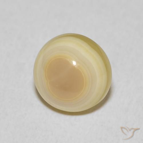 Ágata Multicolor natural de 4.73 ct, Redondo, Opaco