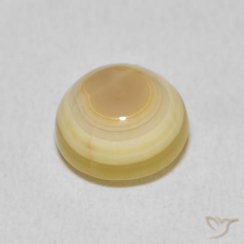 Ágata Multicolor natural de 4.73 ct, Redondo, Opaco