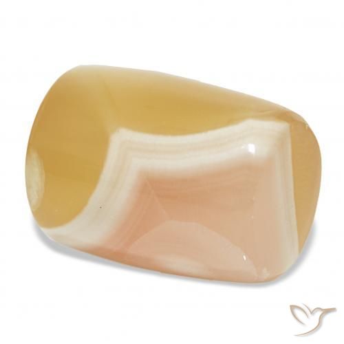 Ágata Multicolor natural de 34.80 ct, Elegante, Translúcido