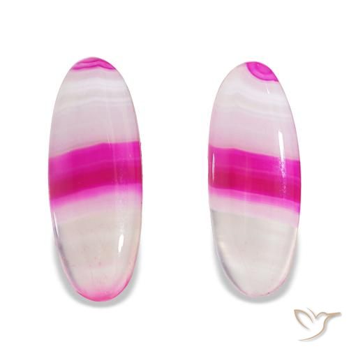 24.03ctw Multicolor Ágata Piedras Preciosas, Ovalada, Transparente