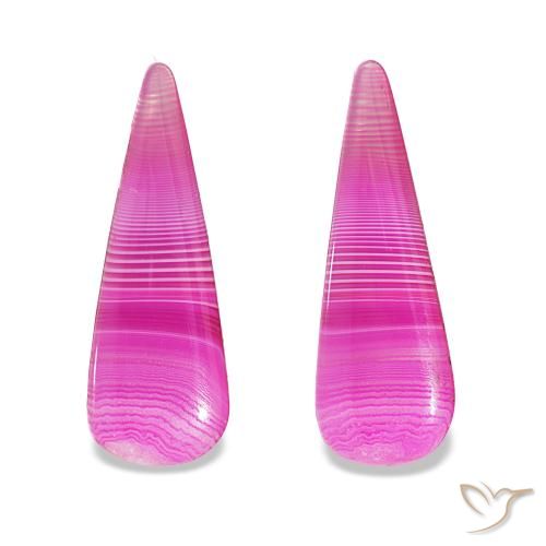 24.65ctw Multicolor Ágata Piedras Preciosas, En forma de pera, Translúcido