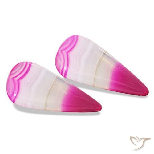 Gemas de Ágata Multicolor natural de 13.14 ct, En forma de pera, Transparente