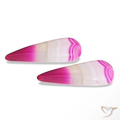 Gemas de Ágata Multicolor natural de 13.14 ct, En forma de pera, Transparente