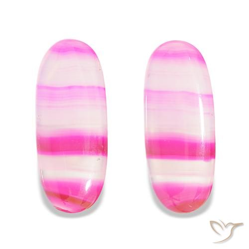 Gemas de Ágata Multicolor natural de 23.00 ct, Corte Óvalo, Transparente